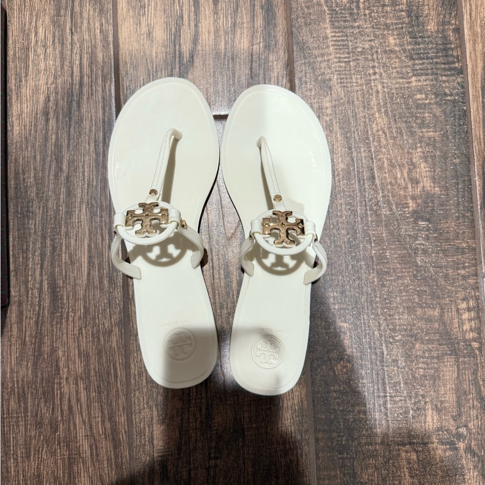 White Tory Burch sandals
